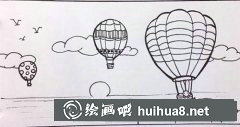 熱氣球彩鉛畫教程分享
