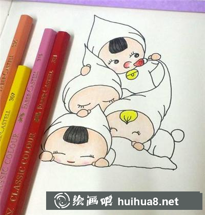 人物彩鉛