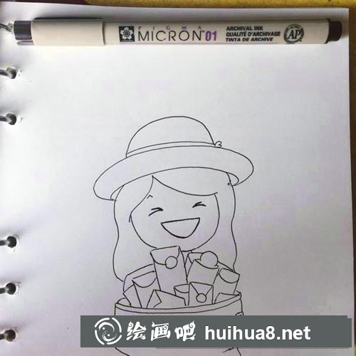 雙十一萌妹子插畫
