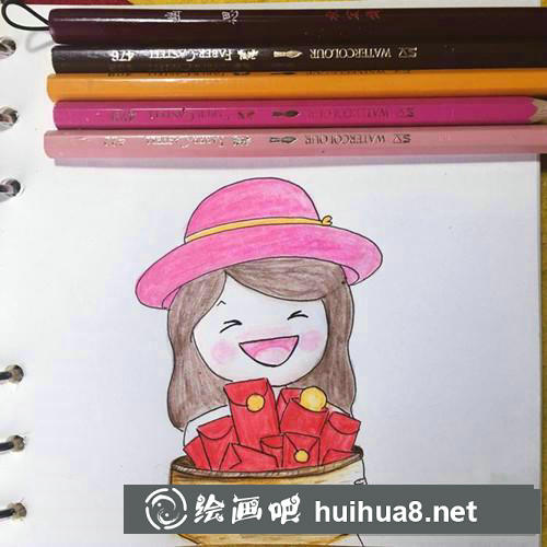 雙十一萌妹子插畫