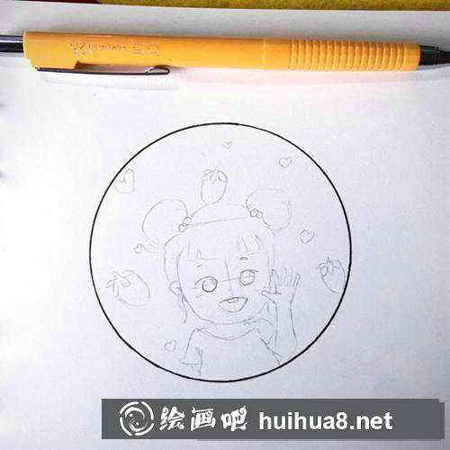 卡哇伊小女孩插畫(huà)