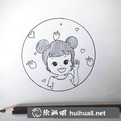 卡哇伊小女孩插畫(huà)
