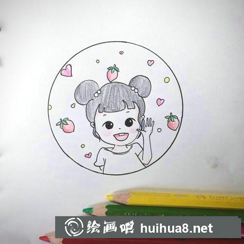 卡哇伊小女孩插畫(huà)