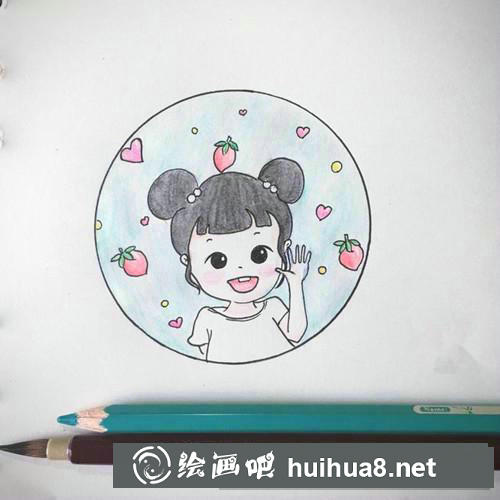 卡哇伊小女孩插畫(huà)