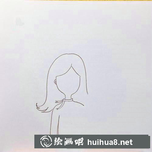 女孩和狗狗插畫