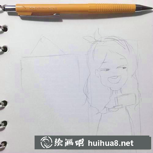 剁手購(gòu)物小公主簡(jiǎn)筆畫(huà)