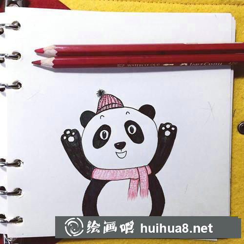 萌萌噠熊貓簡筆畫