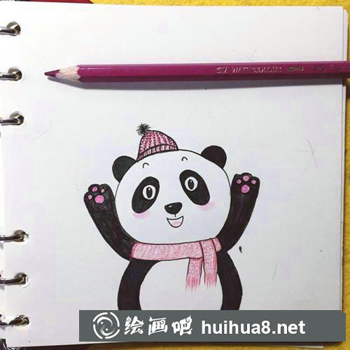 萌萌噠熊貓簡筆畫
