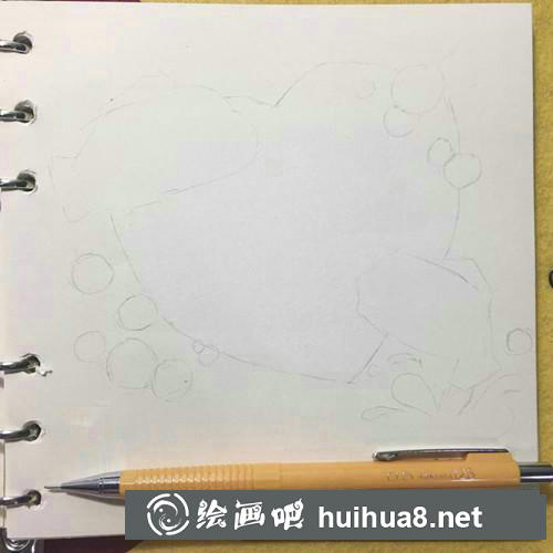 可愛小丑魚插畫