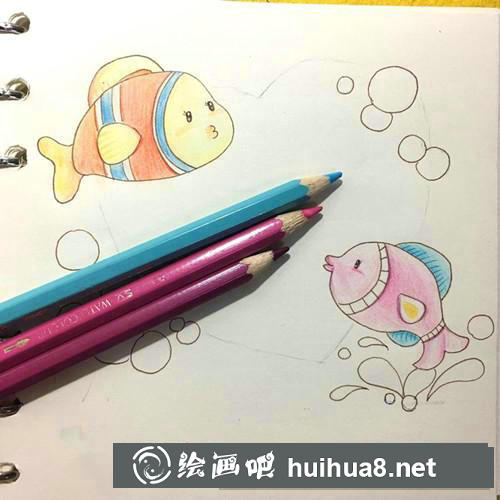 可愛小丑魚插畫