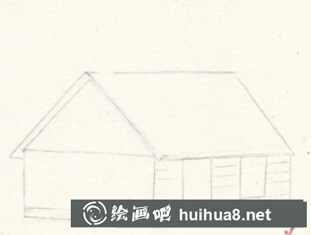 小木屋插畫