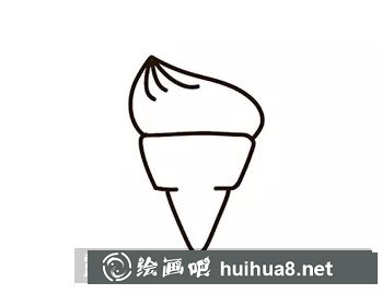 甜筒簡筆畫