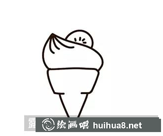甜筒簡筆畫