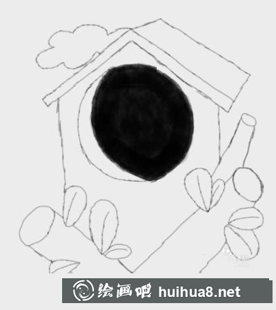 小鳥(niǎo)的家畫(huà)法