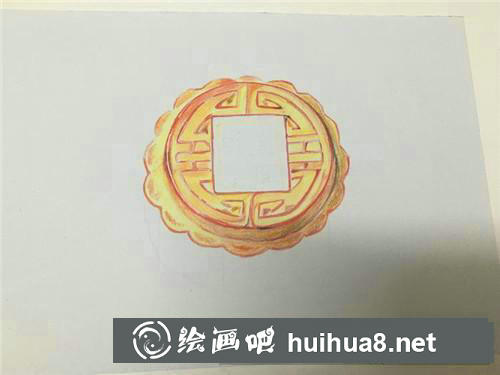中秋月餅彩鉛畫 中秋月餅彩鉛畫