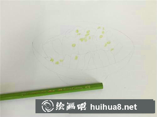 一碗紅燒肉彩鉛畫(huà)