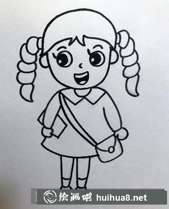 小女孩的畫法