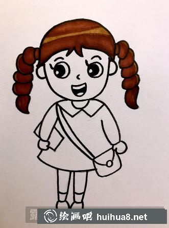 小女孩的畫法
