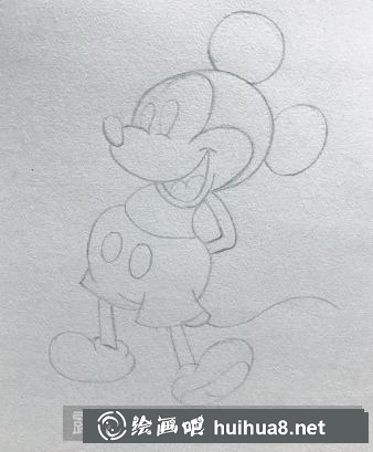 兒童畫米老鼠