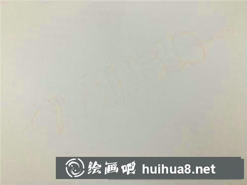 烤肉串彩鉛畫