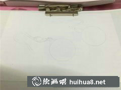 黑珍珠耳環(huán)彩鉛畫教程分享