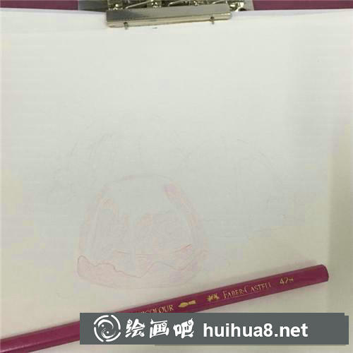 冰淇淋球彩鉛畫