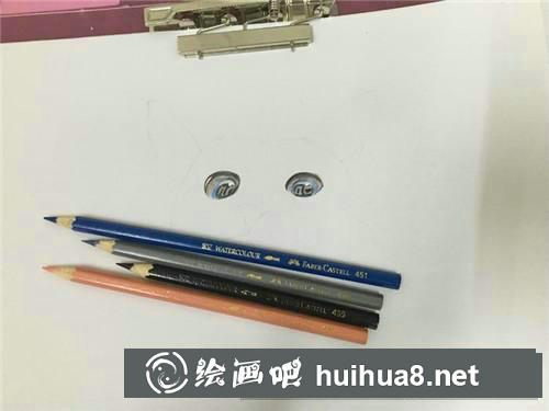 小萌貓彩鉛畫