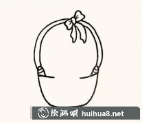 溫馨簡筆畫小貓籃中趣