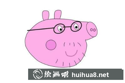 小豬佩奇爸爸的畫法
