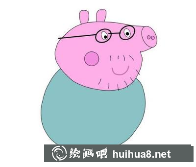 小豬佩奇爸爸的畫法