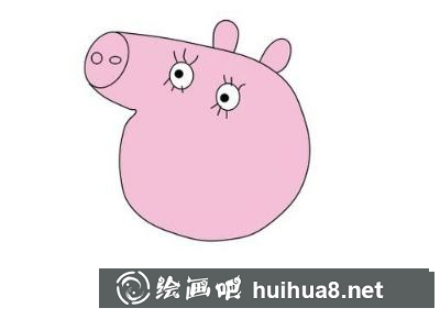 小豬佩奇的媽媽的畫法