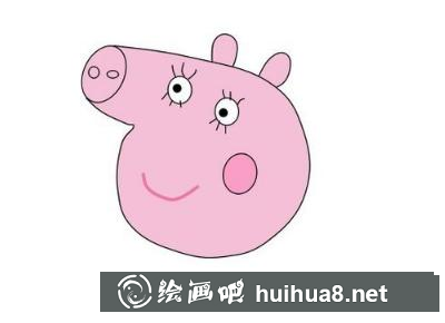 小豬佩奇的媽媽的畫法
