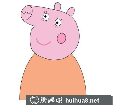 小豬佩奇的媽媽的畫法