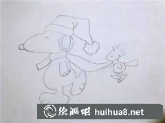 史努比小黃鳥繪畫教程