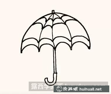 簡(jiǎn)筆畫(huà)雨傘