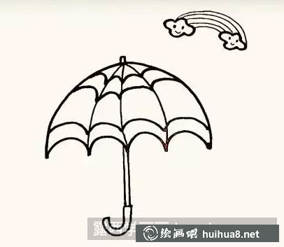 簡(jiǎn)筆畫(huà)雨傘