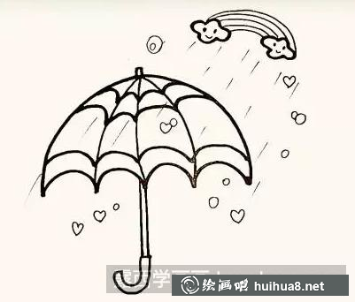 簡(jiǎn)筆畫(huà)雨傘
