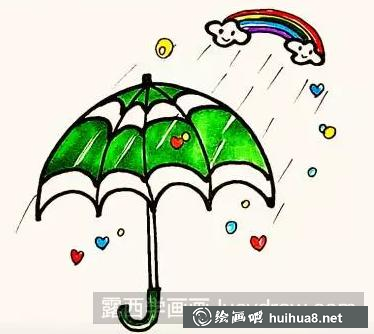 簡(jiǎn)筆畫(huà)雨傘