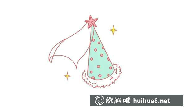 仙女帽簡筆畫