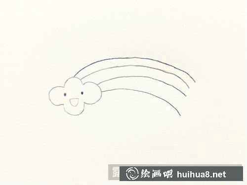 彩虹之上兒童畫