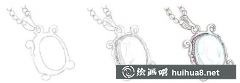 綠松石吊墜彩鉛畫教學指南