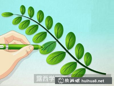 樹(shù)葉的畫(huà)法