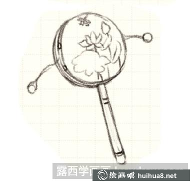 撥浪鼓兒童畫
