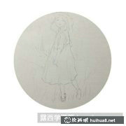 水彩畫(huà)教程春姑娘黃裙子