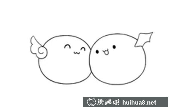 雙子座的簡筆畫教程