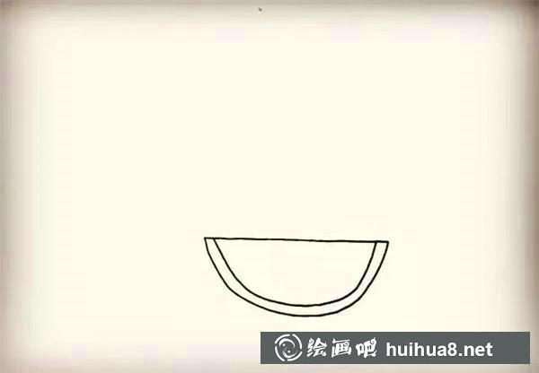 西瓜簡(jiǎn)筆畫(huà)教程