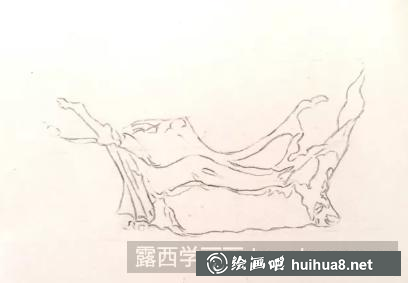 彩鉛畫水花