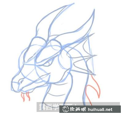 龍頭像的畫法 龍頭像的畫法
