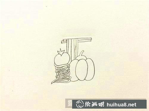 面條簡筆畫