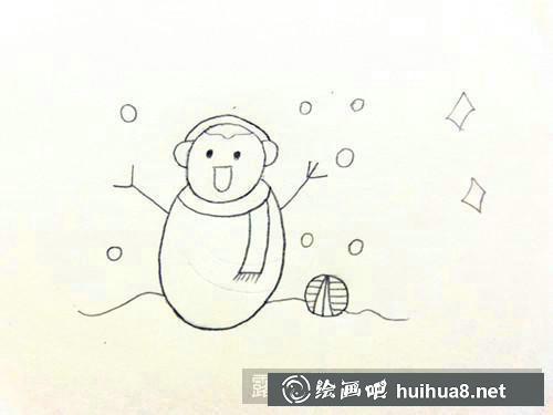 小雪人簡(jiǎn)筆畫(huà) 小雪人簡(jiǎn)筆畫(huà)
